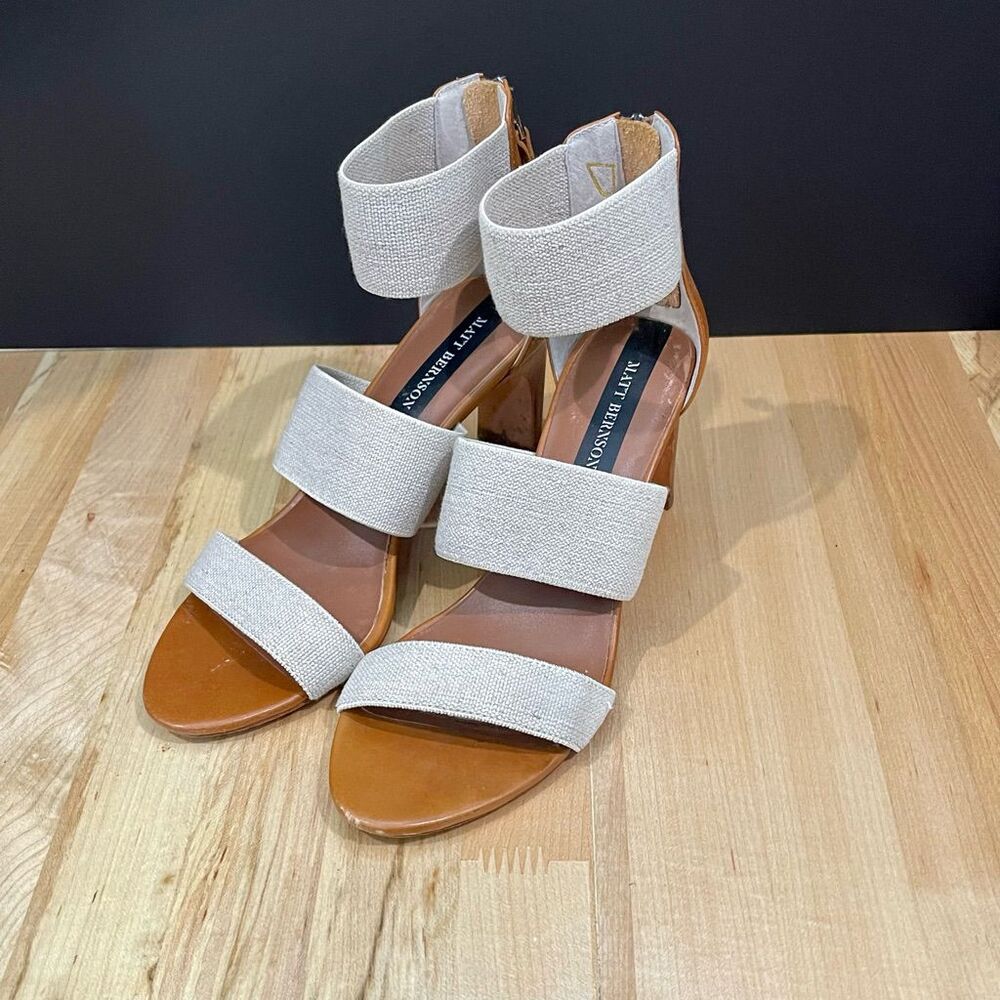 Matt Bernson Linen Strap Sandals